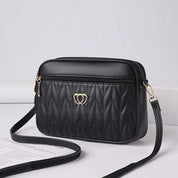 Crossbody Bag – Quilted Faux Leather – Cute Minimalist Design