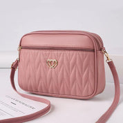 Crossbody Bag – Quilted Faux Leather – Cute Minimalist Design