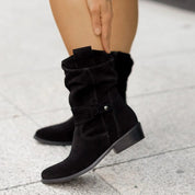 Suede Slouchy Ankle Boots – Luxurious Comfort – Everyday Chic Style 2