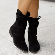 Suede Slouchy Ankle Boots – Luxurious Comfort – Everyday Chic Style 4