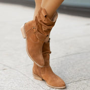 Suede Slouchy Ankle Boots – Luxurious Comfort – Everyday Chic Style 6