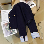 Suit Jacket – Splicing Design – Chic Office or Casual Look 4