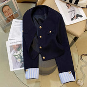 Suit Jacket – Splicing Design – Chic Office or Casual Look 5