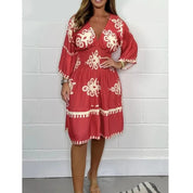 Summer Dress – Vibrant Print – Casual Day Out Style 9