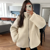 Teddy Fleece Jacket – Oversized Comfort – Chic Winter Layering 1