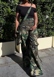 Cargo Pants – Detachable Pocket Detail – High Waist Street Look