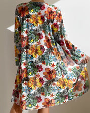 Tropical bikini set with cover-up 2