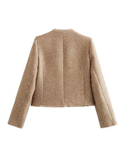 Tweed Vest – Elegant Design – Versatile Layering Piece 2