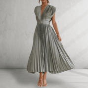 V-neck maxi dress
