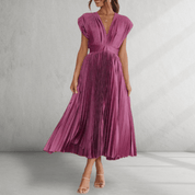 V-neck maxi dress