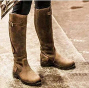 Waterproof Leather Winter Riding Boots for Women 4