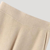 Wide-leg knit pants