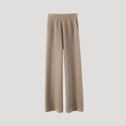 Wide-leg knit pants