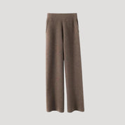 Wide-leg knit pants