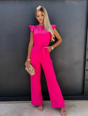 Wide-Leg Jumpsuit – Ruffle Sleeves – Effortless Chic Style 7