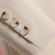 Women’s Blazer – Relaxed Fit – Belted Waist – Single Button 6