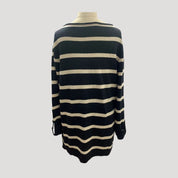 Women's Oversized Jumper Striped Size L Acrylic 5
