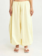 Women's Wide Leg Trousers Black Size M Polyester 6