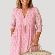 Women's summer midi dress – boho beach style with pockets 5