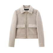 Zipper Jacket – Long Sleeve – Chic Winter Layering Piece 8