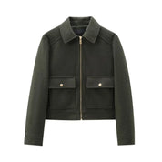 Zipper Jacket – Long Sleeve – Chic Winter Layering Piece 9