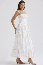 Maxi Dress – Delicate Floral Print – Romantic Summer Style
