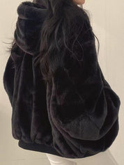 Faux Fur Jacket – Oversized Fit – Cozy Casual Winter Look