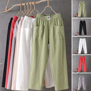 Relaxed Cotton Pants – Elastic Waist – Minimal Everyday Fit