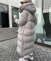 Puffer Coat – Longline Quilted Design – Winter Warmth Style