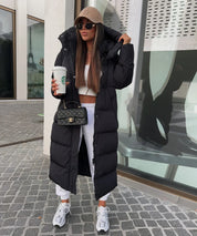 Puffer Coat – Longline Quilted Design – Winter Warmth Style