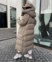 Puffer Coat – Longline Quilted Design – Winter Warmth Style