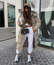 Puffer Coat – Longline Quilted Design – Winter Warmth Style