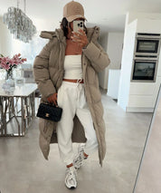 Puffer Coat – Longline Quilted Design – Winter Warmth Style