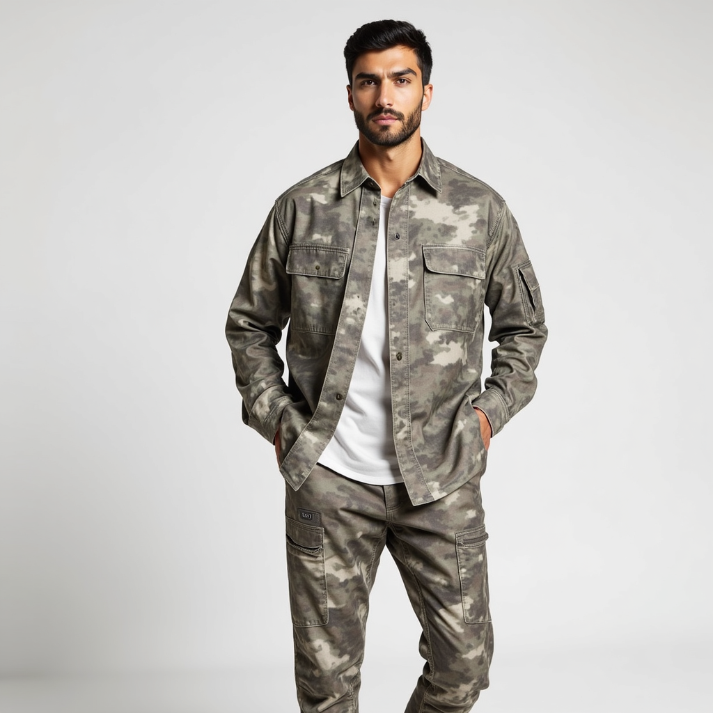 Camo Overshirt – Button-Up Style – Outdoor Casual Look