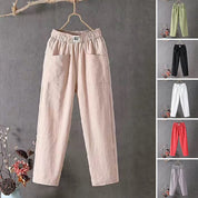 Relaxed Cotton Pants – Elastic Waist – Minimal Everyday Fit
