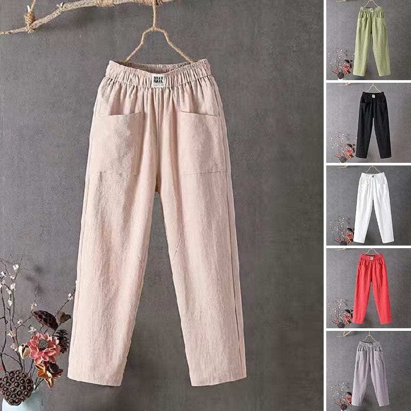 Relaxed Cotton Pants – Elastic Waist – Minimal Everyday Fit