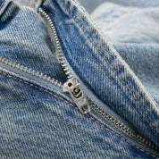 Straight Leg Jeans – Washed Denim – Minimal Everyday Style