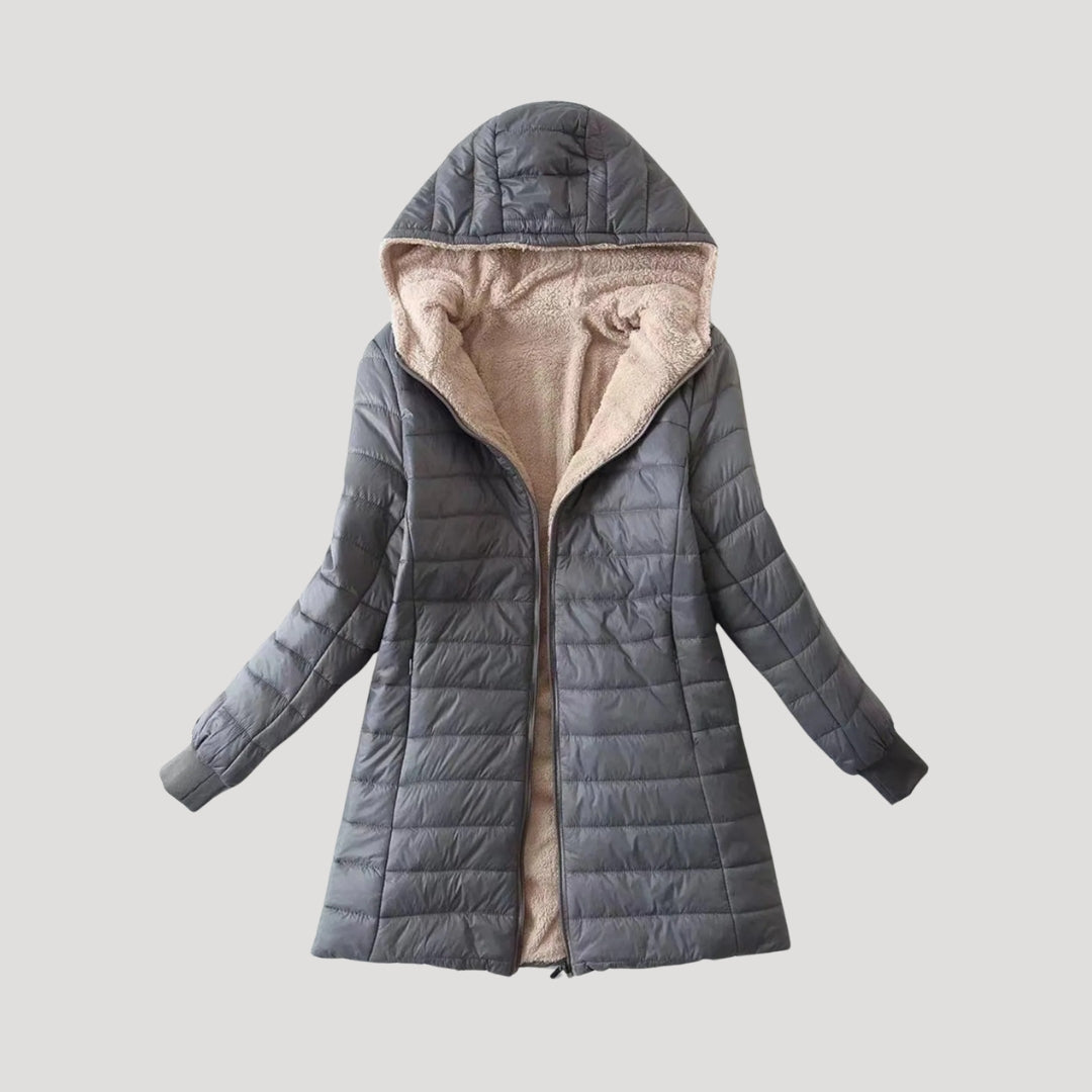 Padded fleece winter coat