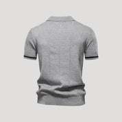 Men’s Knit Polo – Zip Collar – Smart Casual Staple
