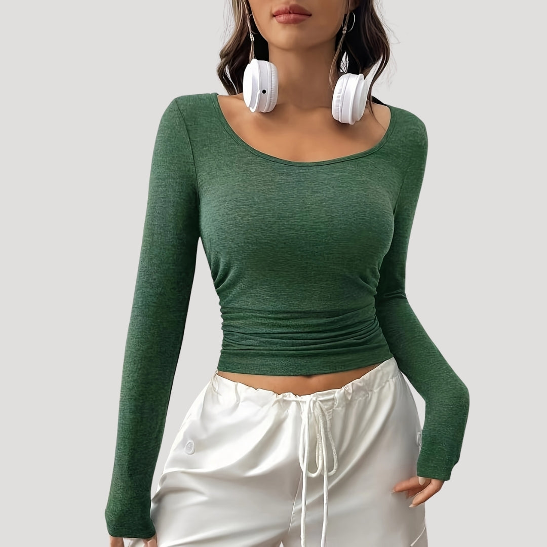 Long Sleeve Top – Slim Fit – Casual Everyday Style