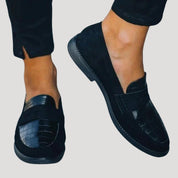 Loafers – Croc-Embossed Detail – Smart Casual Style