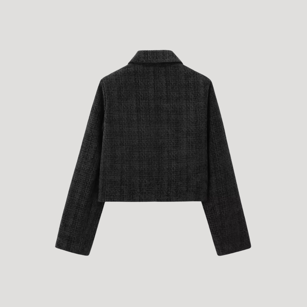 Tweed bow detail jacket