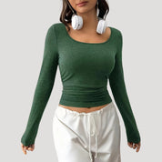 Long Sleeve Top – Slim Fit – Casual Everyday Style