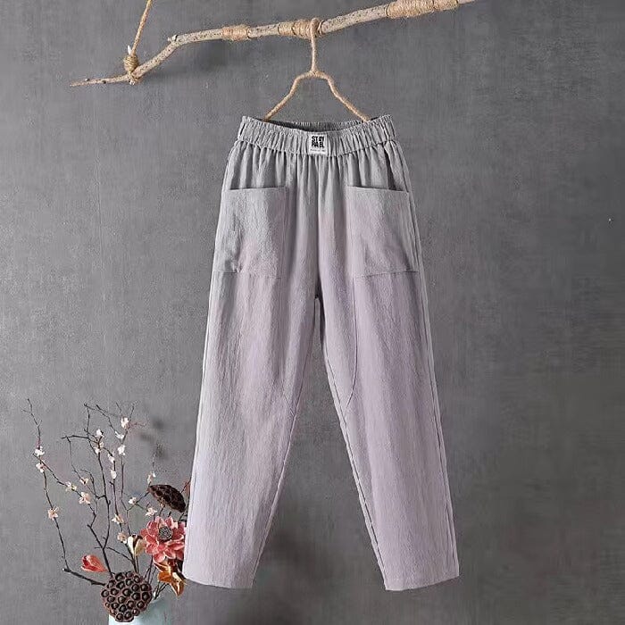Relaxed Cotton Pants – Elastic Waist – Minimal Everyday Fit