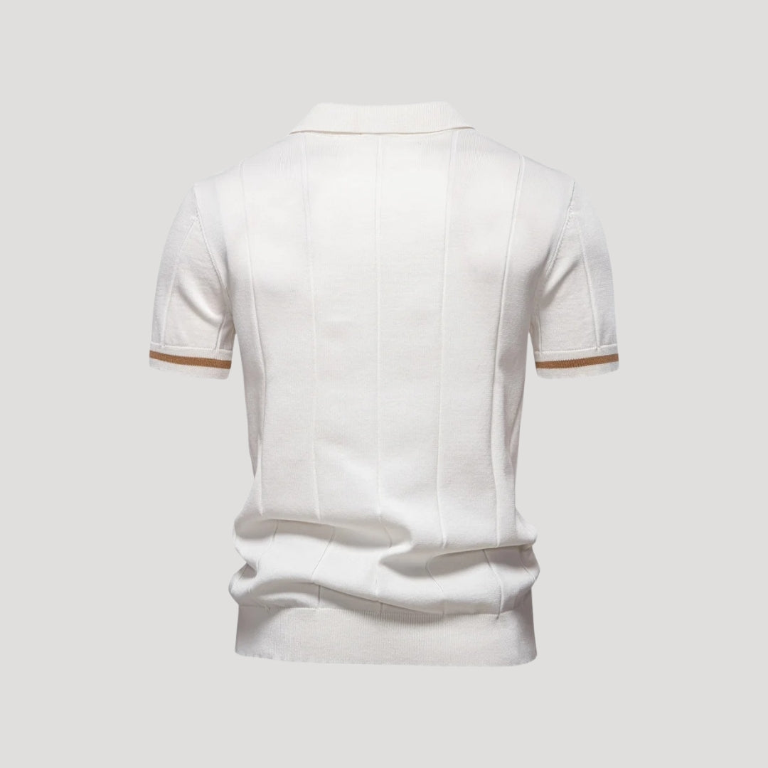 Men’s Knit Polo – Zip Collar – Smart Casual Staple