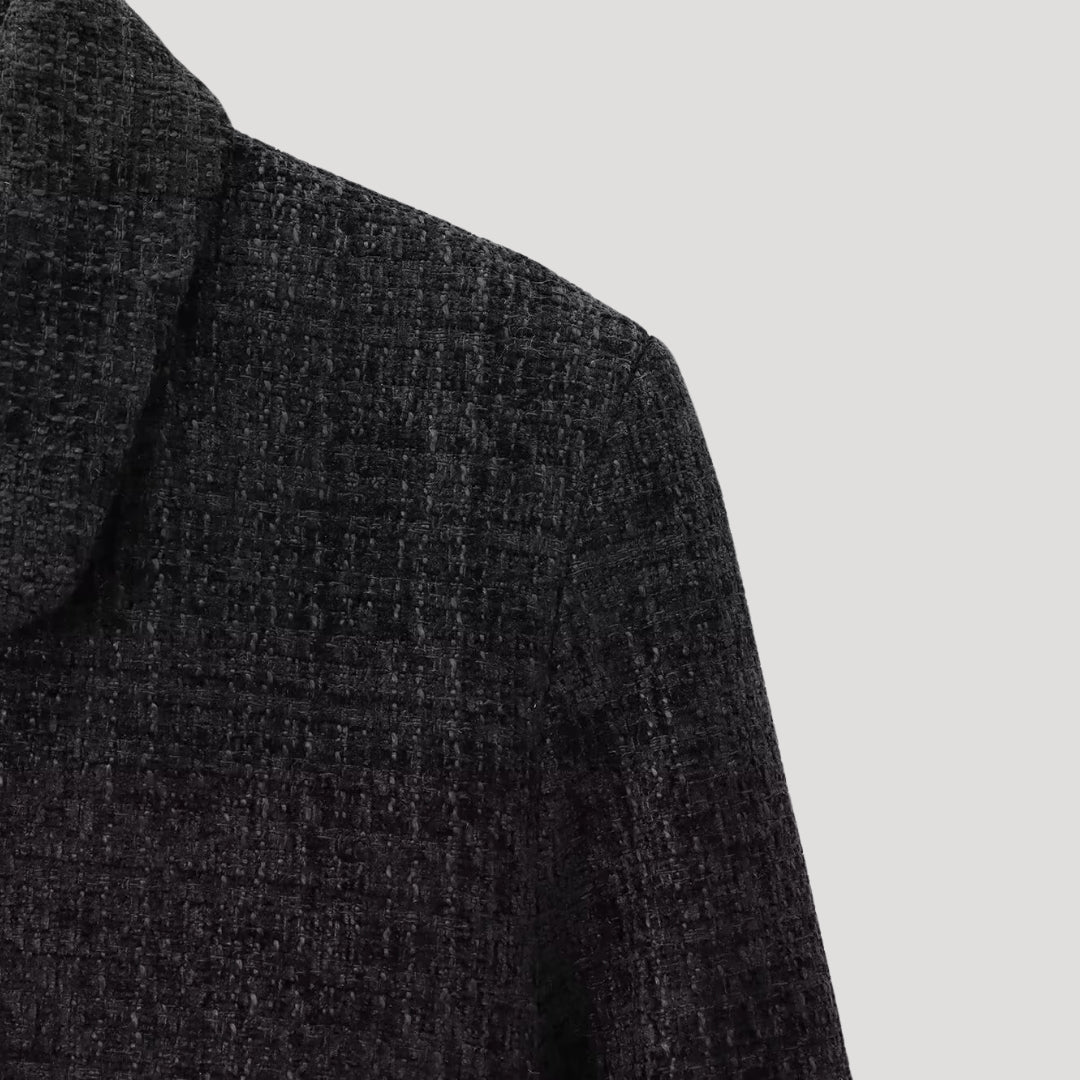 Tweed bow detail jacket