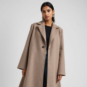 Wool-blend coat