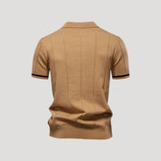 Men’s Knit Polo – Zip Collar – Smart Casual Staple