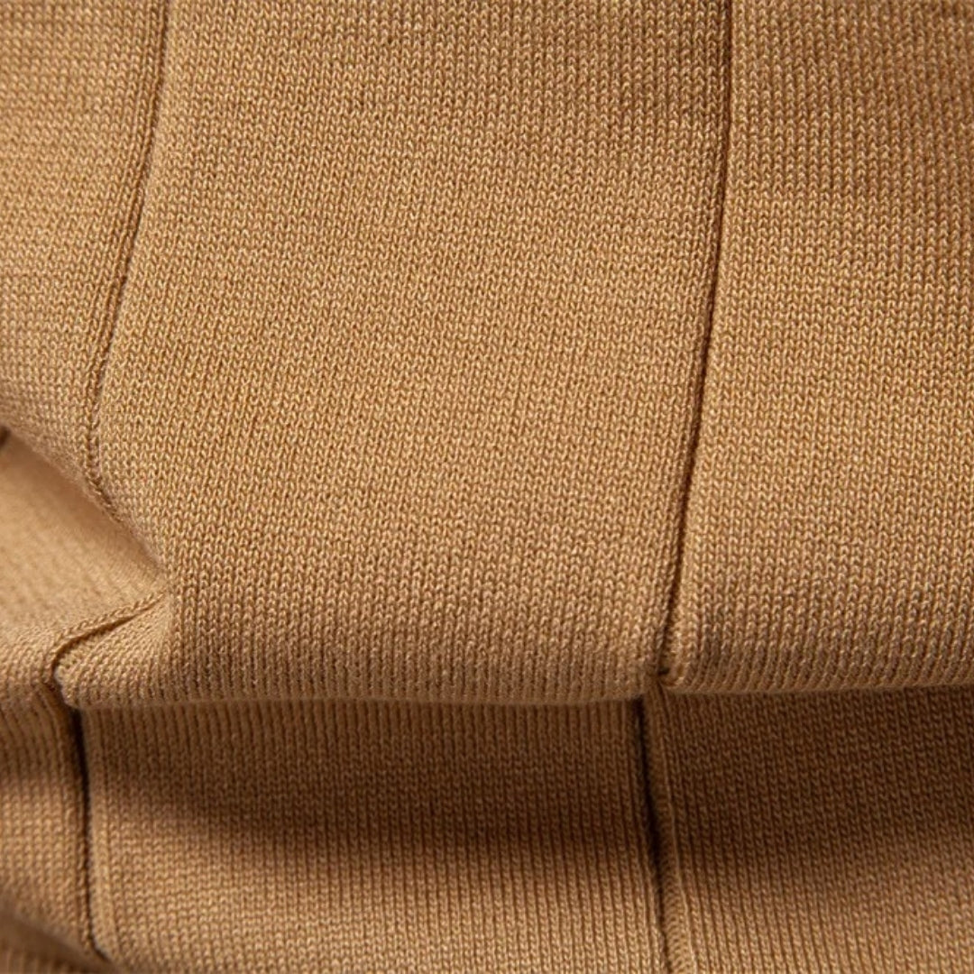 Men’s Knit Polo – Zip Collar – Smart Casual Staple