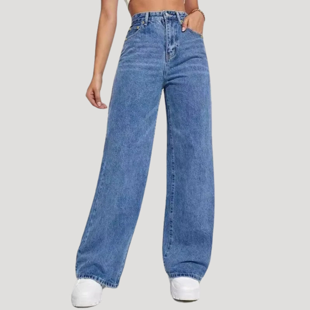 Wide Leg Jeans – High Waist Fit – Everyday Casual Style